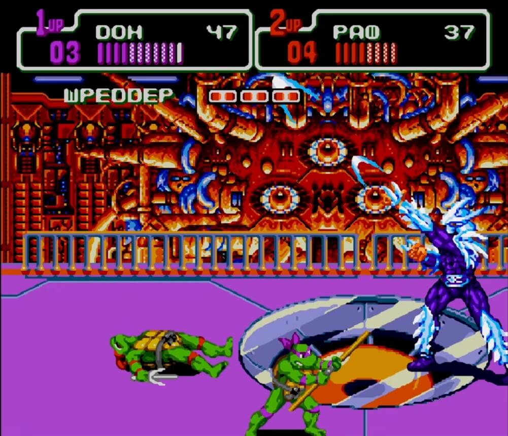Teenage Mutant Ninja Turtles - The Hyperstone Heist - геймплей игры Sega Mega Drive\Genesis